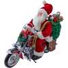 whimsical 14-Inch Kringles Motorcycle Santa with Giftbag - Other Accents - 1 - thumbnail