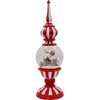 16-Inch Battery Operated Lighted Tower with Santa Scene Village - Other Accents - 3