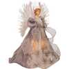 16-Inch Fiber Optic White, Silver, and Gray Angel Tree Topper - Other Accents - 2