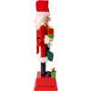 Wooden 15-Inch Santa Calendar Nutcracker - Nutcrackers - 2