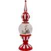 16-Inch Battery Operated Lighted Tower with Santa Scene Village - Other Accents - 4
