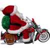whimsical 14-Inch Kringles Motorcycle Santa with Giftbag - Other Accents - 3