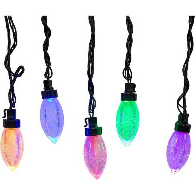 UL 20-Light Warm Dual Color LED Jumbo C9 Bulb Yard Stakes, 10-Piece Set - Other Accents - 3