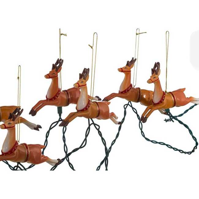 UL 10-Light Santa Sleigh and Eight Reindeer Light Set - Other Accents - 3
