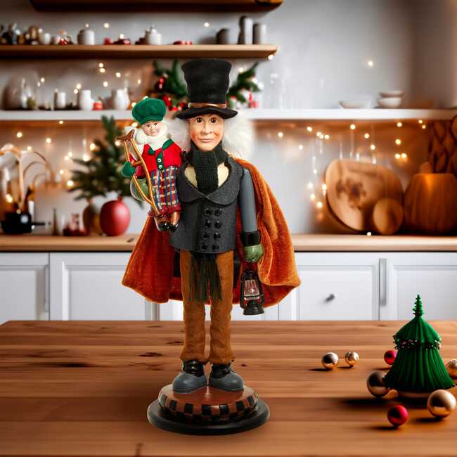 17-Inch Bob Cratchit and Tiny Tim Nutcracker - Nutcrackers - 7