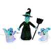 Pre-lit Holographic Witch and Two Ghosts, 3-Piece Set - Other Accents - 1 - thumbnail