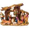 Resin Nativity Set with Figures and Stable - 11-Piece Set - Other Accents - 1 - thumbnail