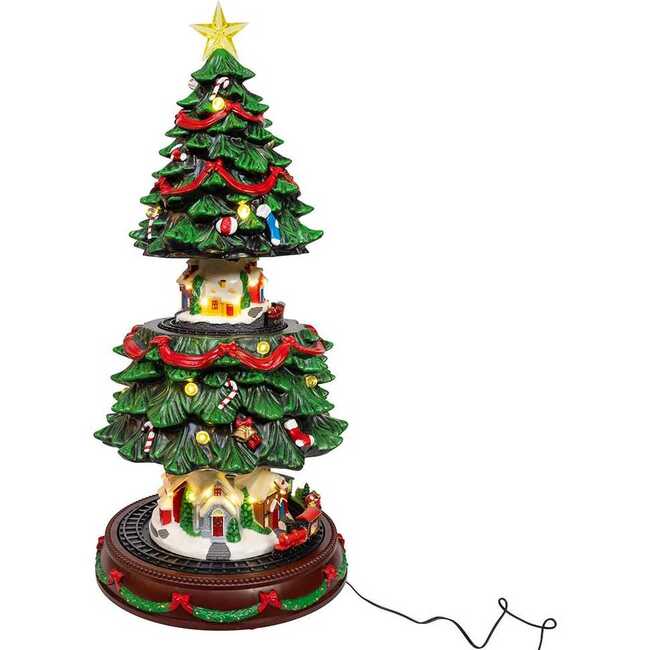 Musical Animated Christmas Tree Table Piece