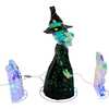 Pre-lit Holographic Witch and Two Ghosts, 3-Piece Set - Other Accents - 2