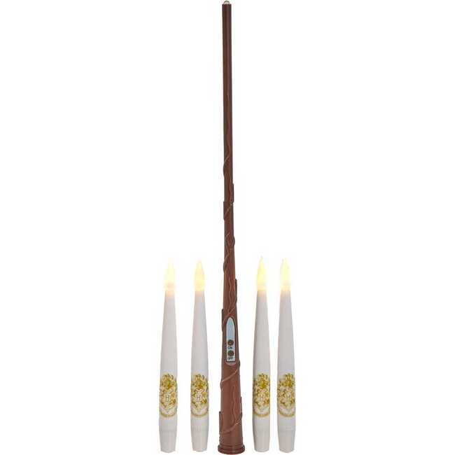 Harry Potter Battery Operated 10 Floating Candles With Wand Remote Light Set