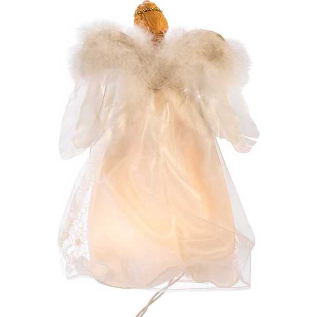 UL 10-Light 12-Inch Ivory and Gold Angel Treetop - Other Accents - 5