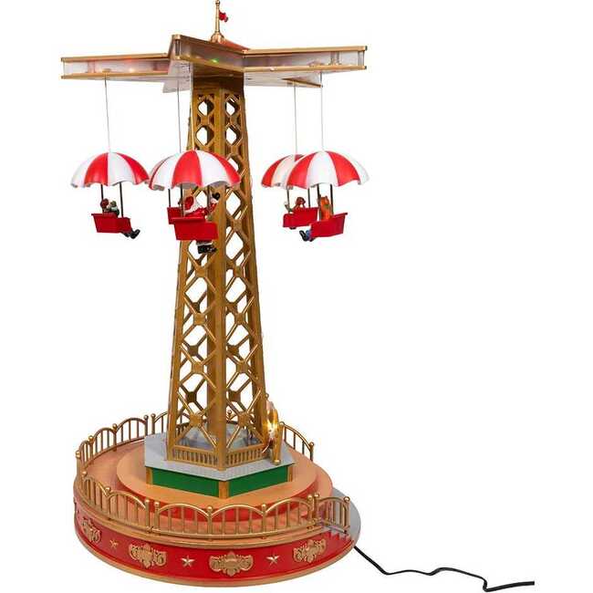 LED Lighted Musical Santa Balloon Drop Table Piece - Other Accents - 2