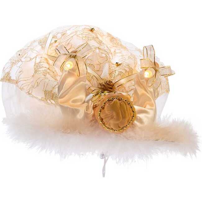 UL 10-Light 12-Inch Ivory and Gold Angel Treetop - Other Accents - 6