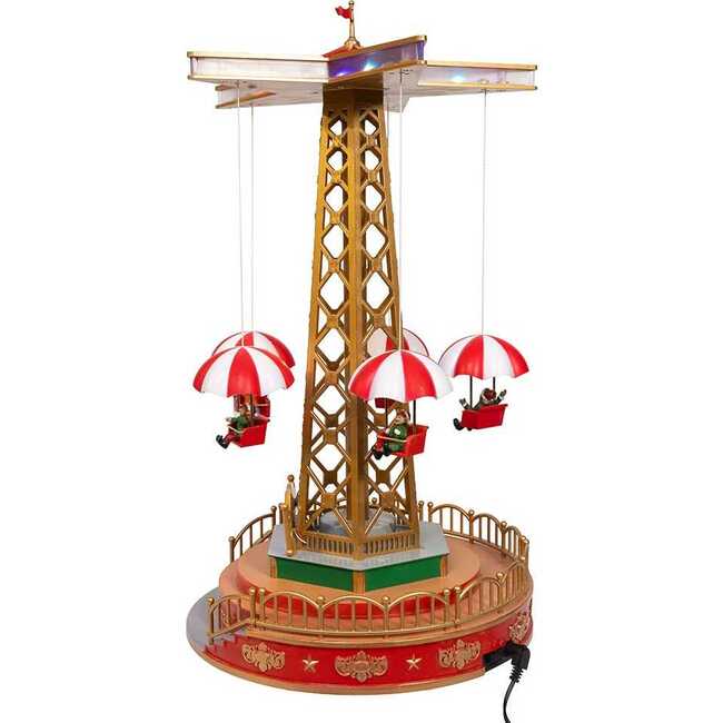 LED Lighted Musical Santa Balloon Drop Table Piece - Other Accents - 3