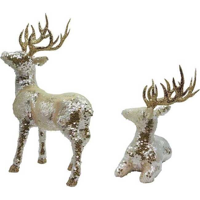 Gold Standing and Lying Deer Table Pieces - Other Accents - 4