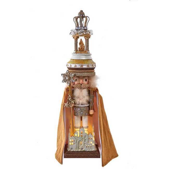 Battery Operated 19.5-Inch Hollywood Nutcrackers Lighted O Holy Night Nutcracker