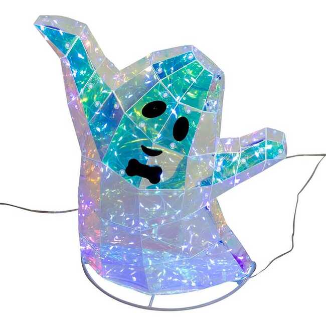 Pre-lit Holographic Witch and Two Ghosts, 3-Piece Set - Other Accents - 7