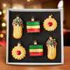 Noble Gems Cookie Glass Ornament Set, 6-Piece Box Set - Ornaments - 7