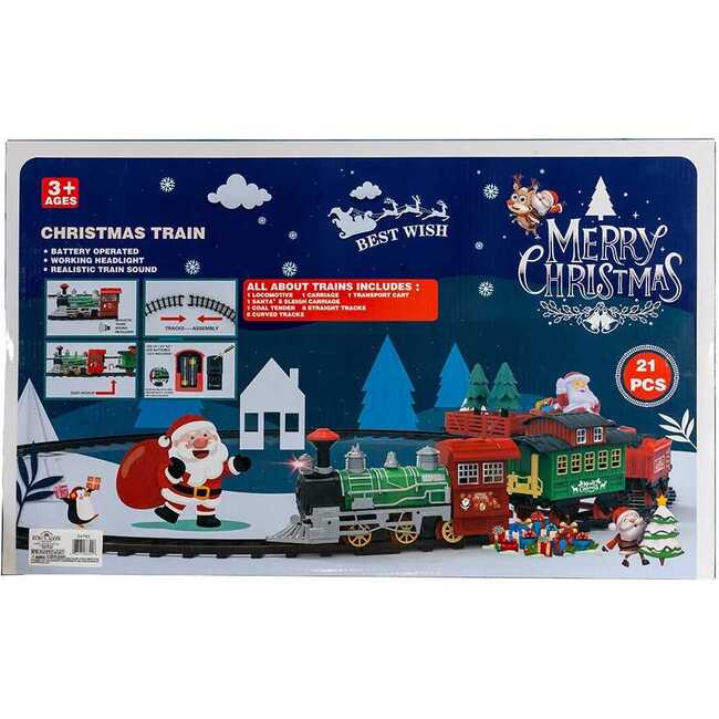 Battery Operated Musical Train with Tree and Santa Table Piece - Other Accents - 3