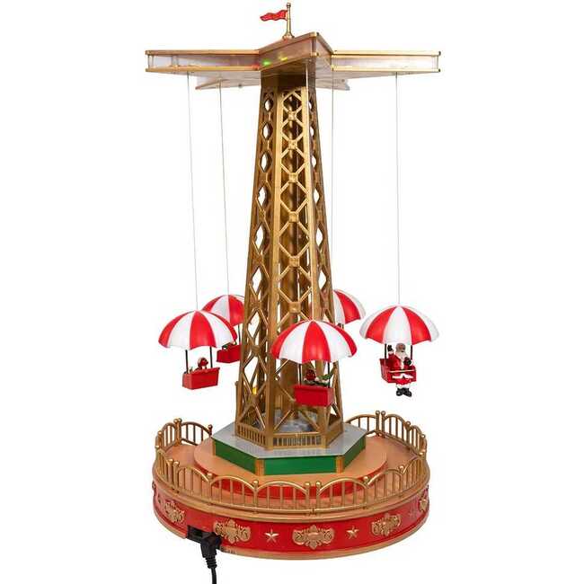 LED Lighted Musical Santa Balloon Drop Table Piece - Other Accents - 4