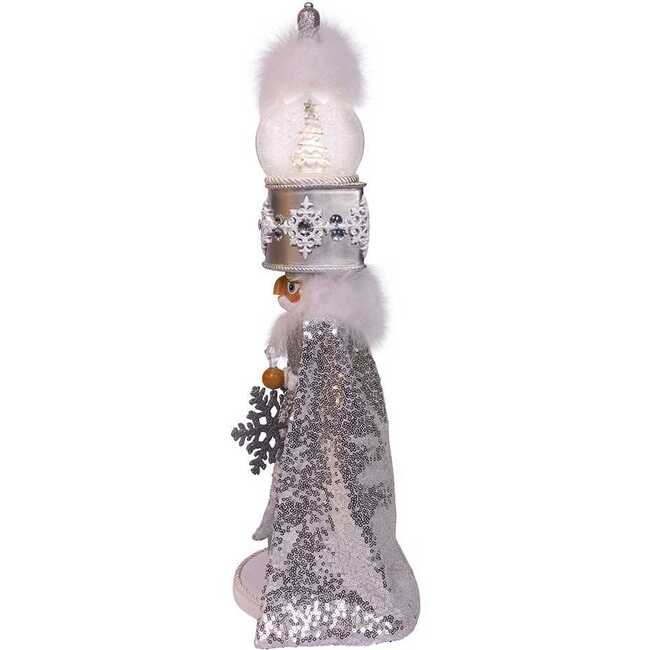 Battery Operated 22-Inch Hollywood Nutcrackers Musical Silver Nutcracker With Water Globe - Nutcrackers - 4