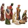 9-Inch Porcelain Nativity Figures Tablepiece Set of 9 - Other Accents - 4