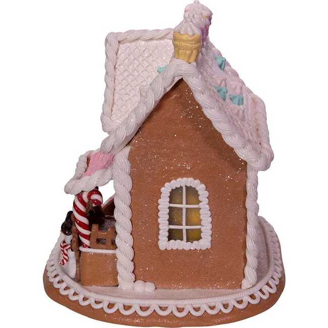9-Inch Gingerbread House with LED Lights - Other Accents - 3