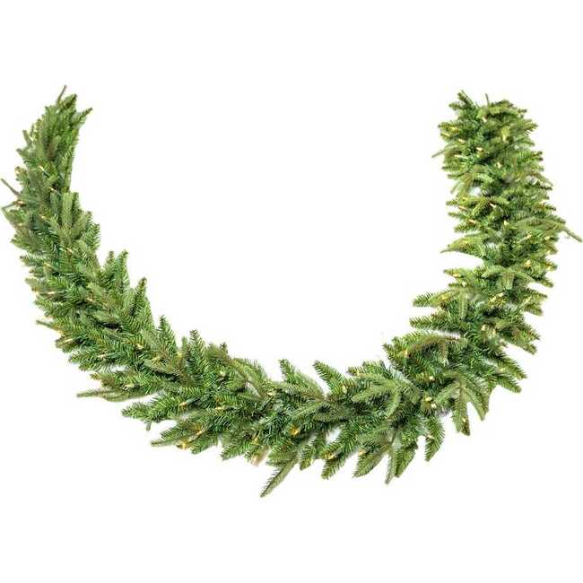 9-Foot Pre-Lit Incandescent Grand Fir Garland - Garlands - 3