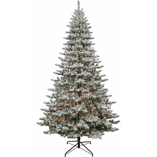 9-Foot Pre-Lit Snow Pine Tree