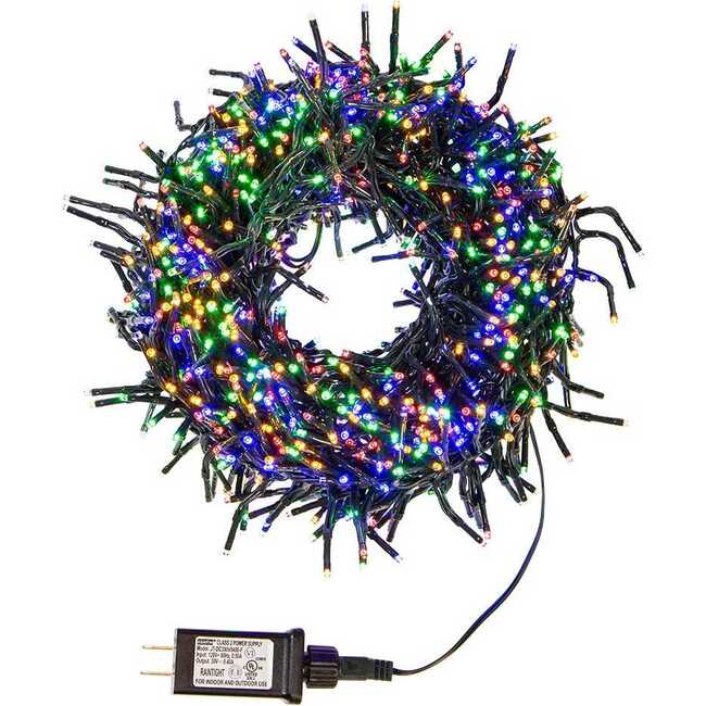 CUL 1000-Light 33-Foot Cluster Garland with Multi-Color 3MM LED Bulbs - Other Accents - 6