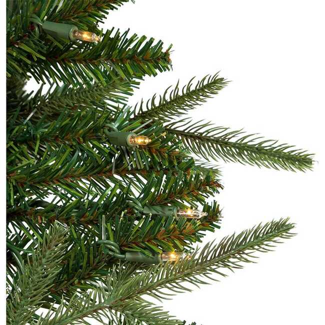 9-Foot Pre-Lit Incandescent Grand Fir Garland - Garlands - 4