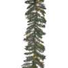 9-Foot Pre-Lit Designer Classic Green Garland - Garlands - 2