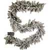 9-Foot Battery-Operated Warm White LED Vail Pine Garland - Garlands - 1 - thumbnail