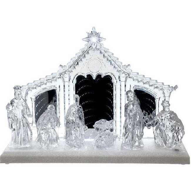9.65-Inch Battery-Operated LED Musical Nativity Scene