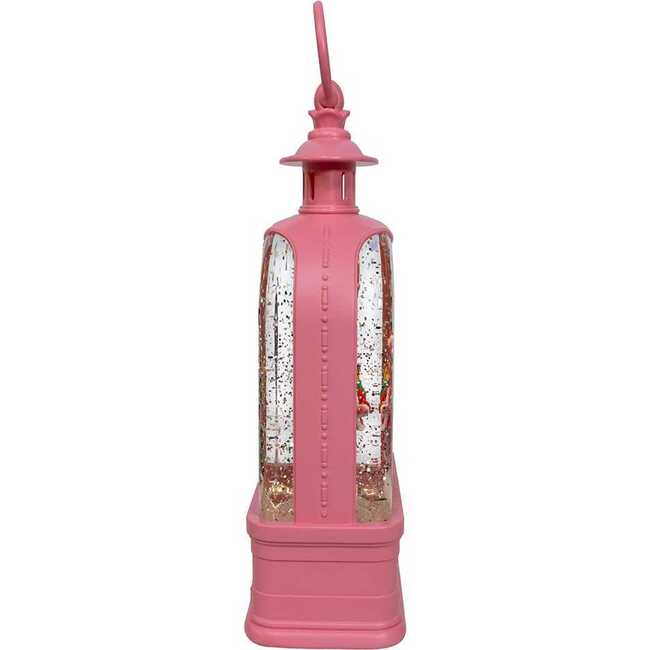 9.75-Inch Battery Operated USB LED Lighted Flamingo Riding Motorcycle Water Lantern - Other Accents - 2