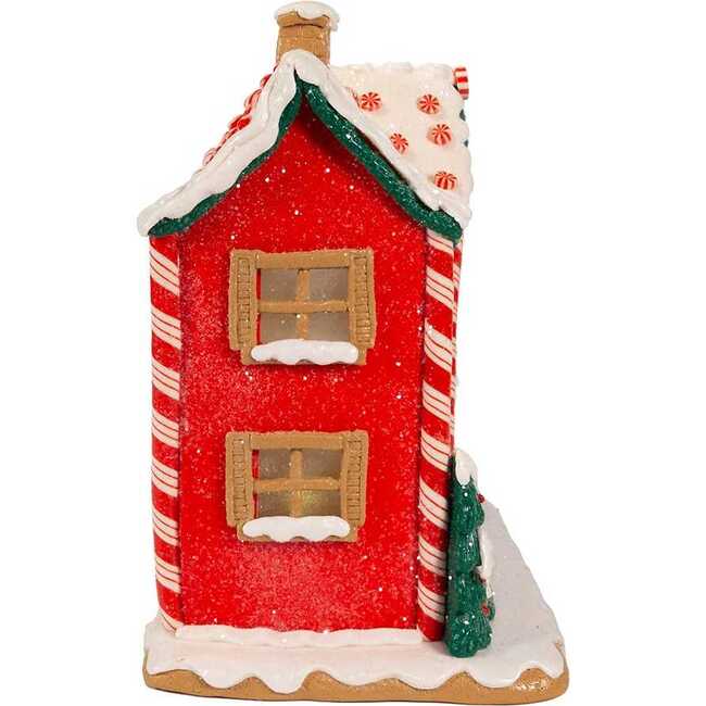 9.5-Inch Battery-Operated Gingerbread LED House with Music Box - Other Accents - 2