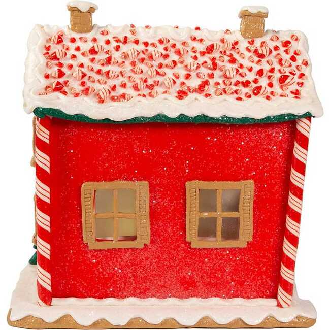 9.5-Inch Battery-Operated Gingerbread LED House with Music Box - Other Accents - 3