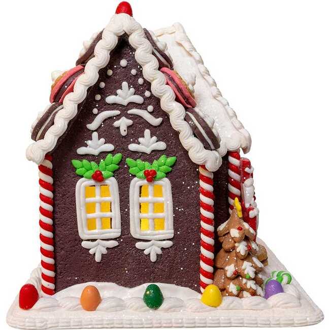9.5-Inch Battery Operated LED Gingerbread Cookie House - Nutcrackers - 2