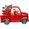 9.5-Inch Battery Operated USB LED Lighted Santa and Christmas Tree in Truck Water Globe - Other Accents - 3