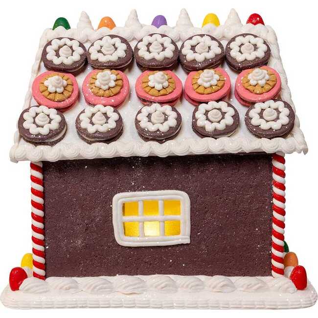 9.5-Inch Battery Operated LED Gingerbread Cookie House - Nutcrackers - 3