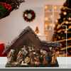 9.5-Inch Musical LED Nativity Set with Figures and Stable - Other Accents - 6