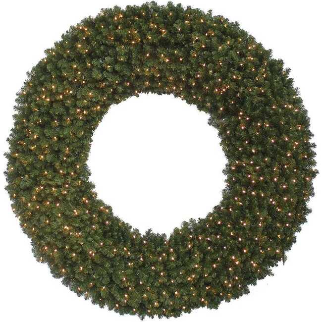 84-Inch Pre-Lit Commercial Wreath