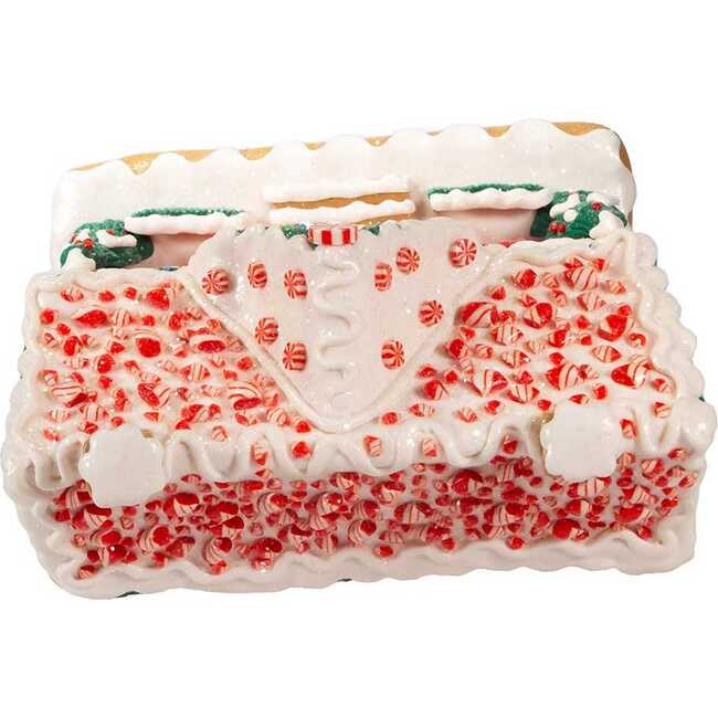 9.5-Inch Battery-Operated Gingerbread LED House with Music Box - Other Accents - 5