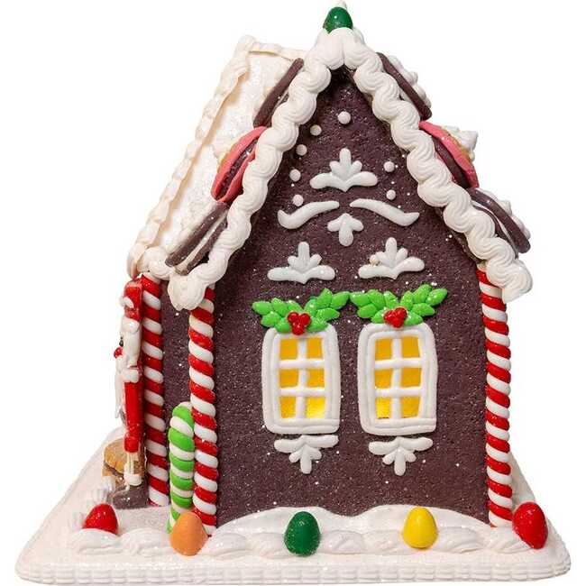 9.5-Inch Battery Operated LED Gingerbread Cookie House - Nutcrackers - 4