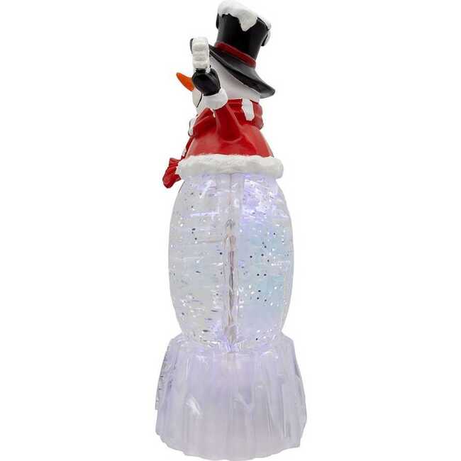 9.25-Inch Battery Operated USB Christmas Snowman Water Globe - Other Accents - 4