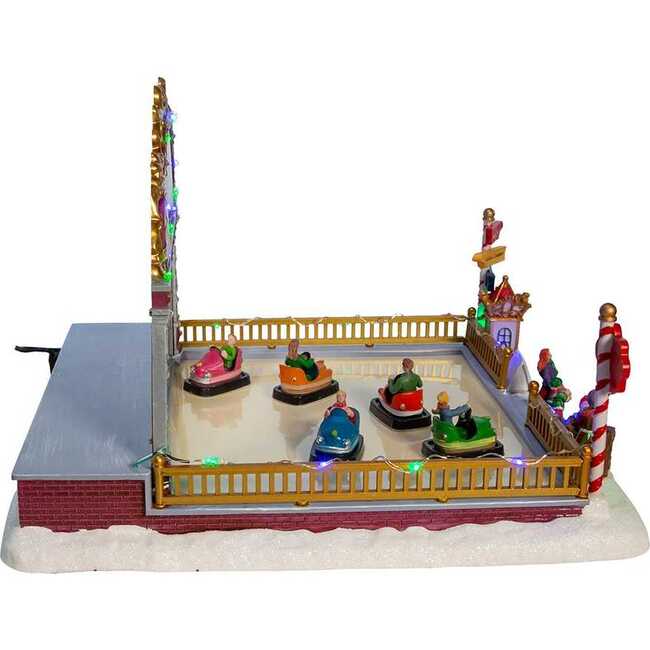 9-Inch LED Light-Up Musical Bumper Cars Table Piece - Other Accents - 3