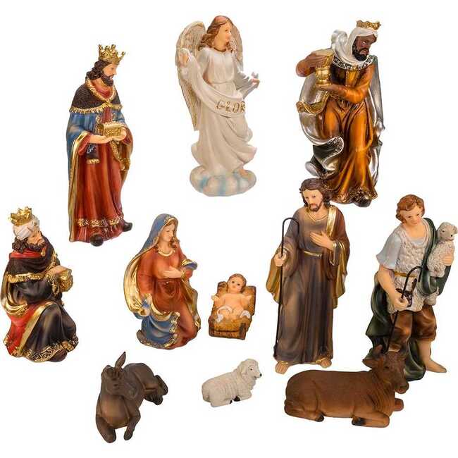 8.5-inch Nativity Table piece Set, 11 Pieces - Other Accents - 2