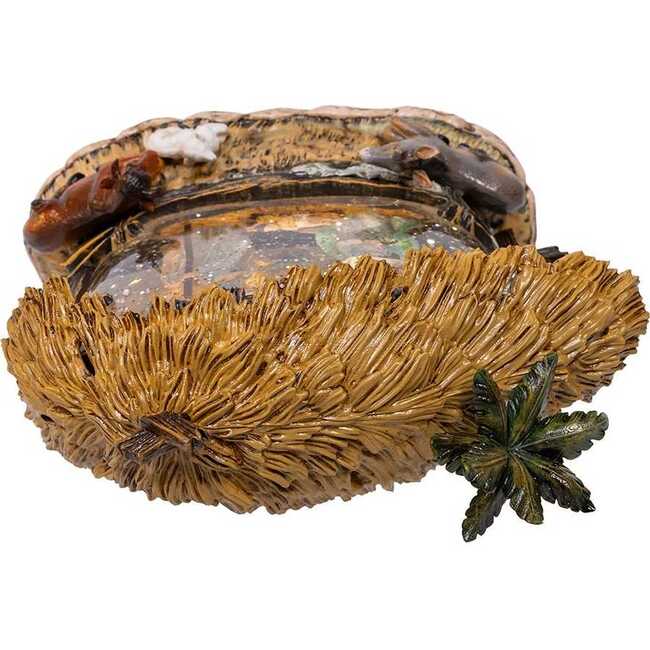 8-Inch Battery-Operated USB Lighted Nativity Scene with Spinning Glitter Water Globe - Other Accents - 5