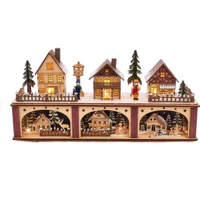 8.66-Inch Battery-Operated Village LED House