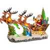 8.7-Inch Battery-Operated LED Musical Santa and Sleigh Table Piece - Other Accents - 2